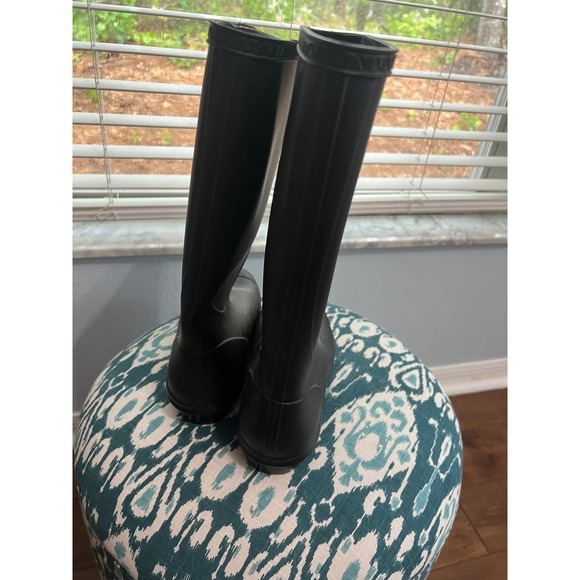 UGG Rain Boots Waterproof Tall Black Rubber Boots Size 8 - Picture 6 of 9